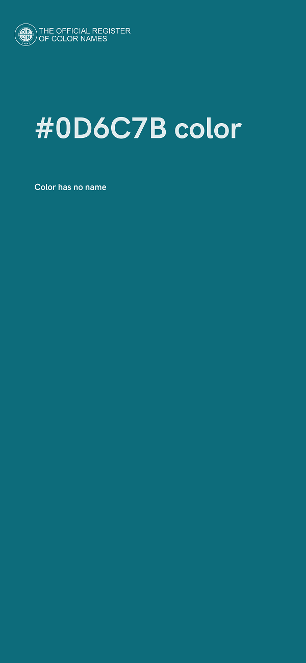 #0D6C7B color image