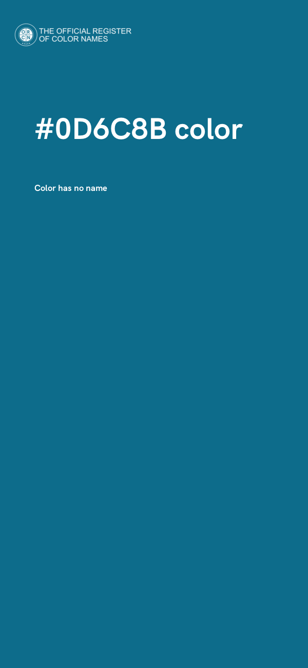 #0D6C8B color image