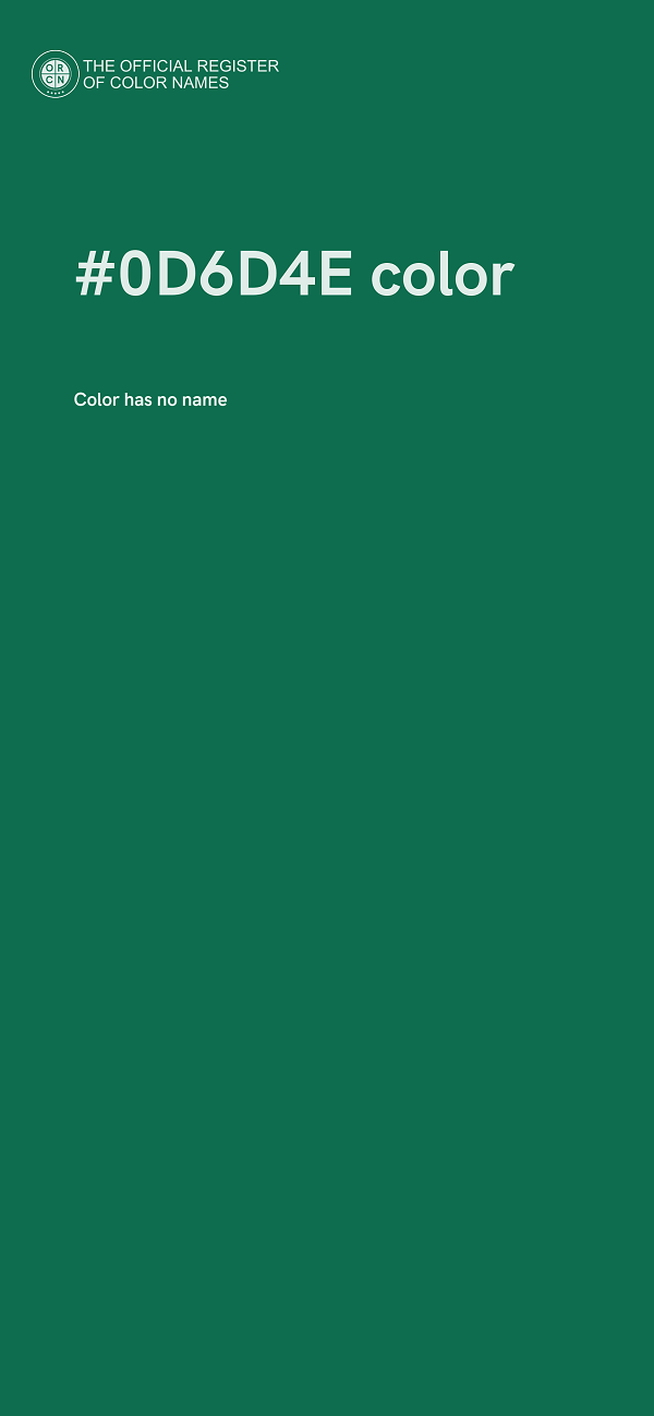 #0D6D4E color image