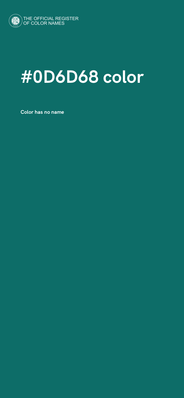 #0D6D68 color image