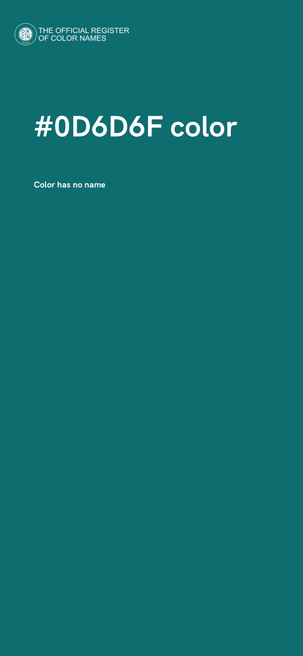 #0D6D6F color image