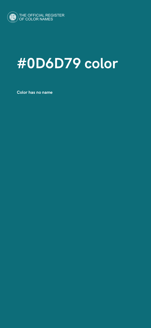 #0D6D79 color image