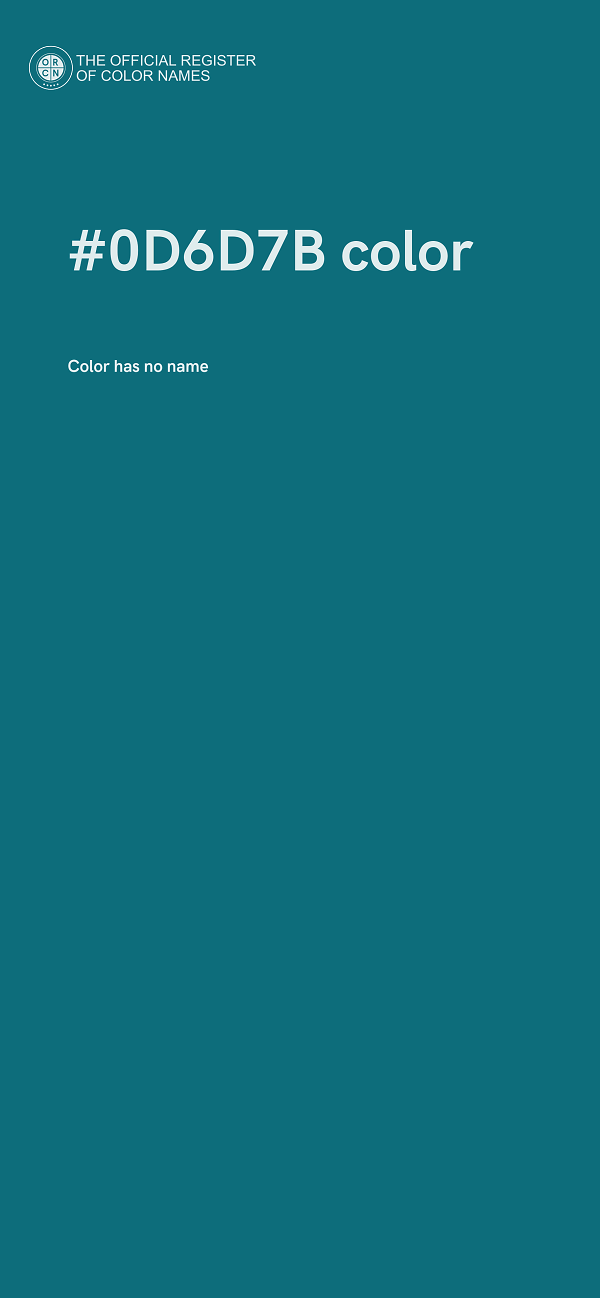 #0D6D7B color image