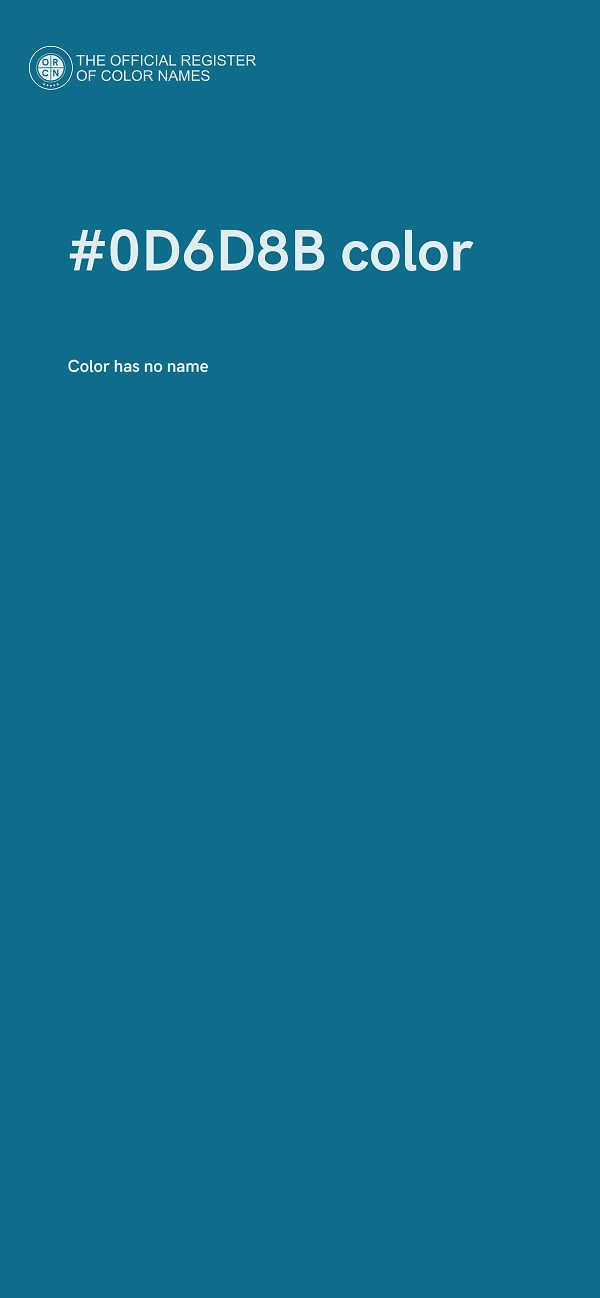 #0D6D8B color image