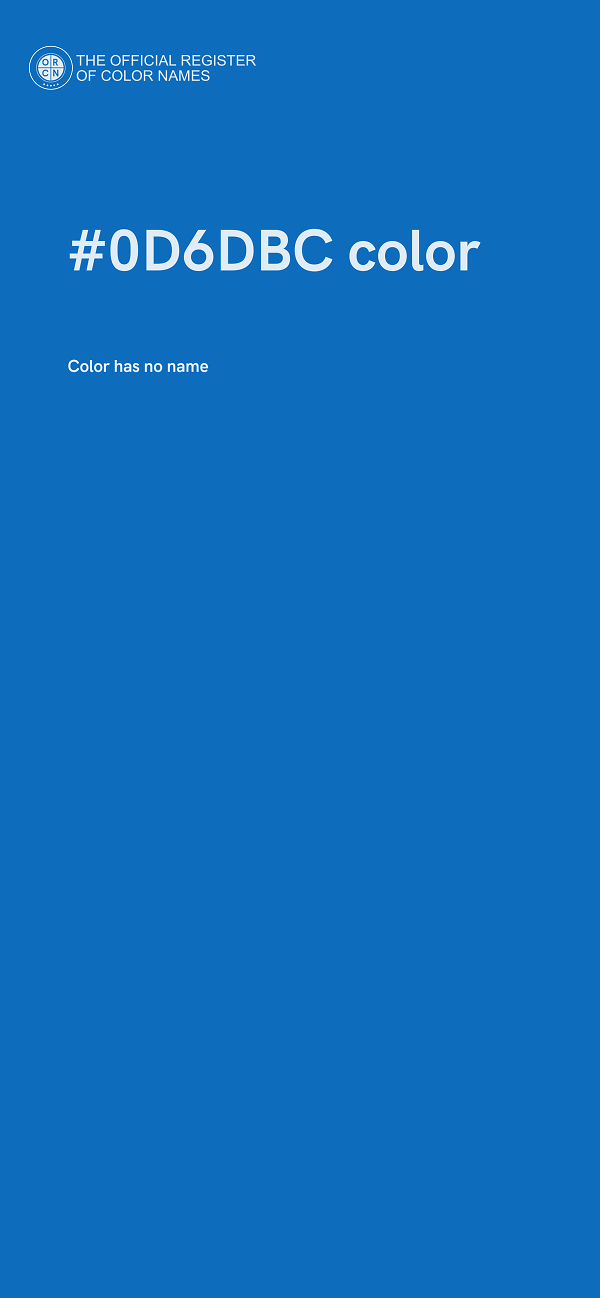 #0D6DBC color image