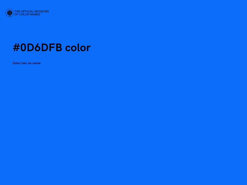 #0D6DFB color image