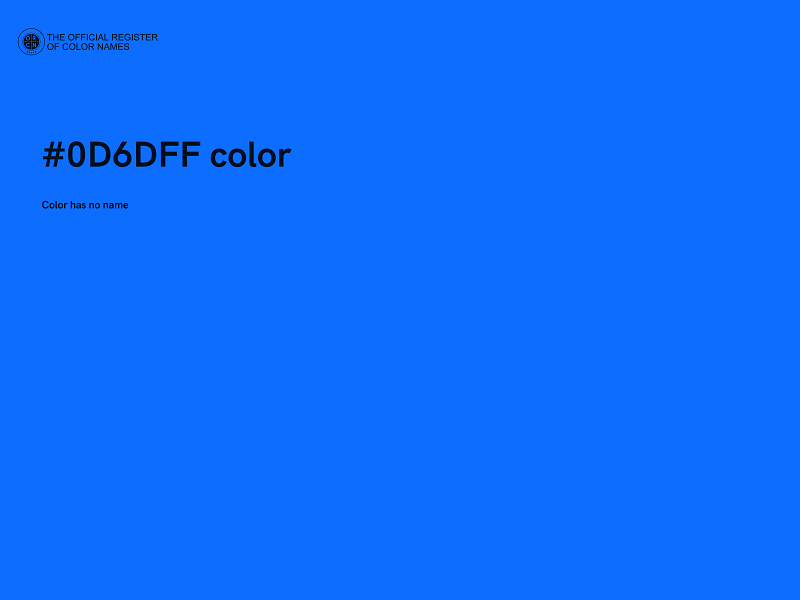 #0D6DFF color image