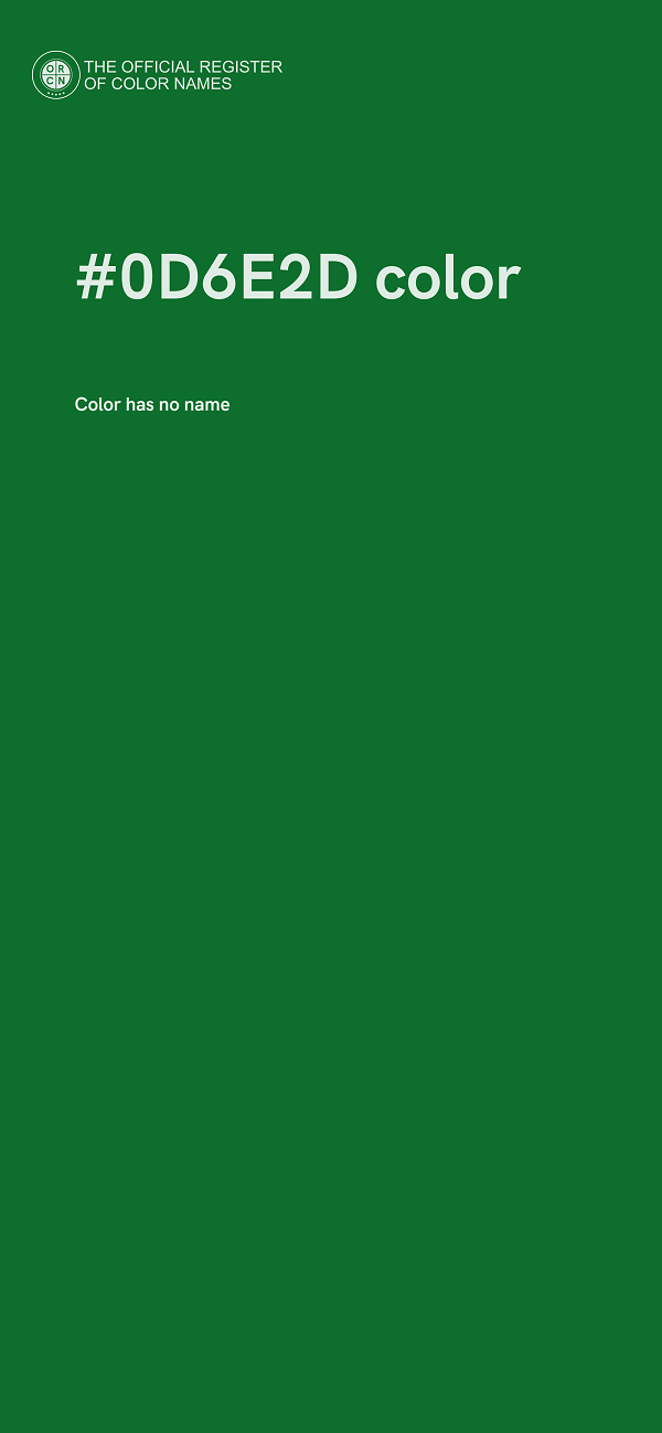 #0D6E2D color image