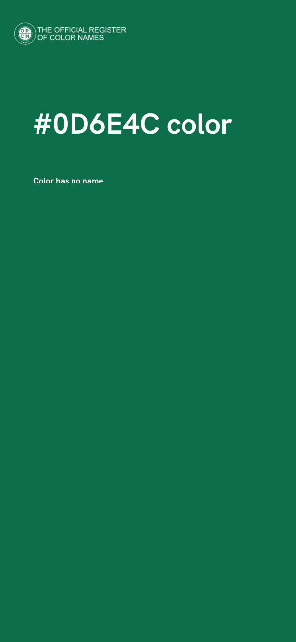 #0D6E4C color image