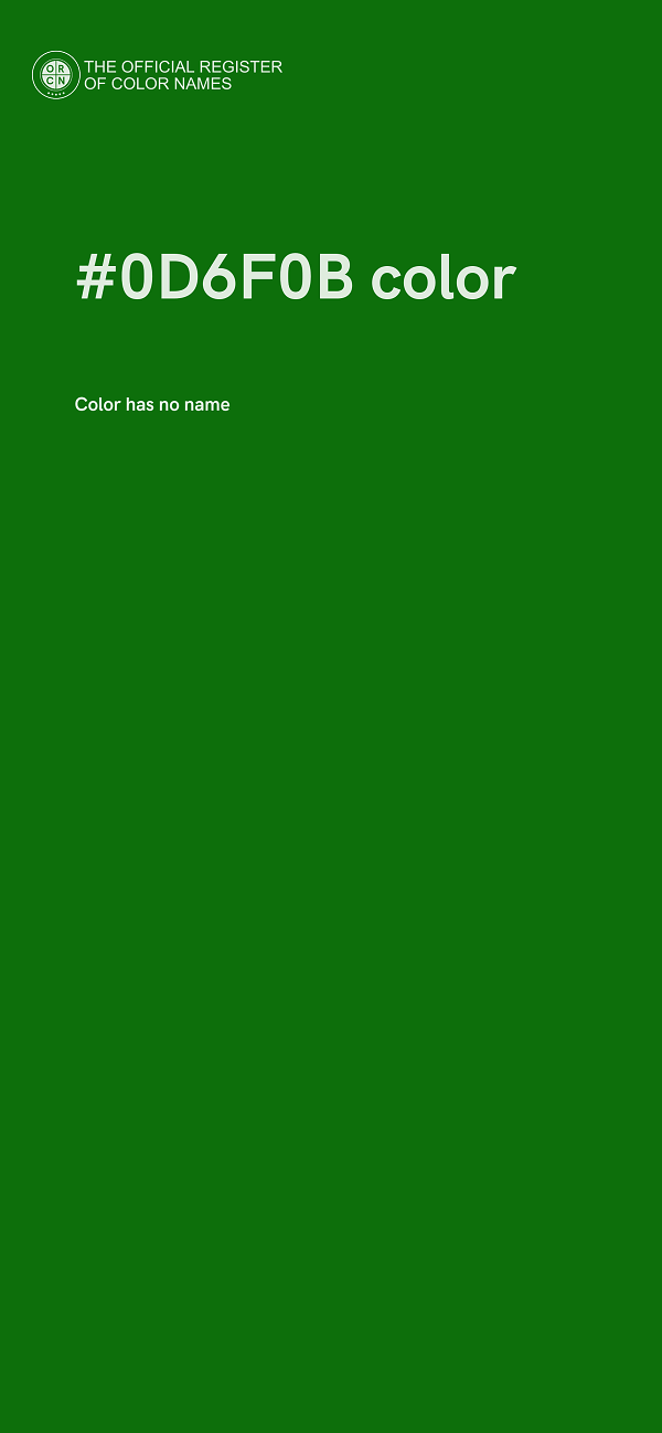 #0D6F0B color image