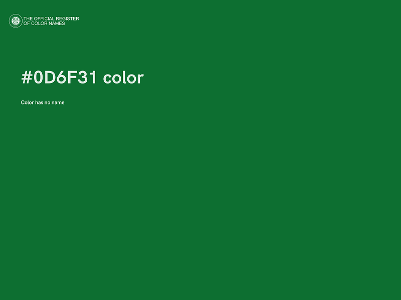 #0D6F31 color image