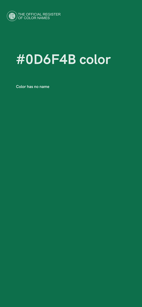 #0D6F4B color image