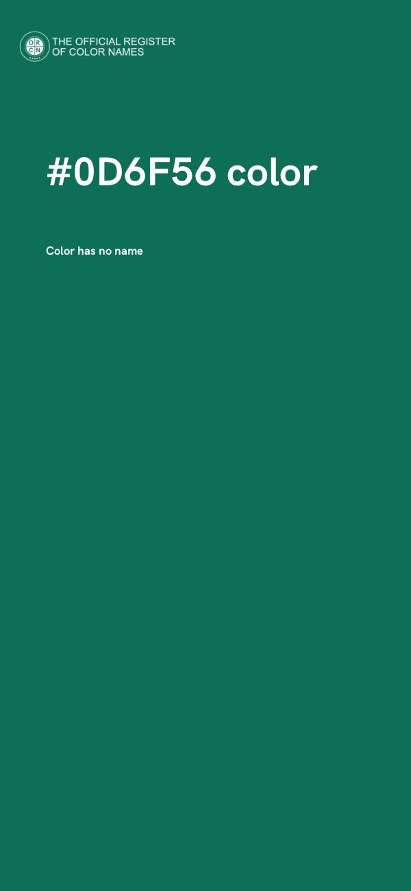 #0D6F56 color image