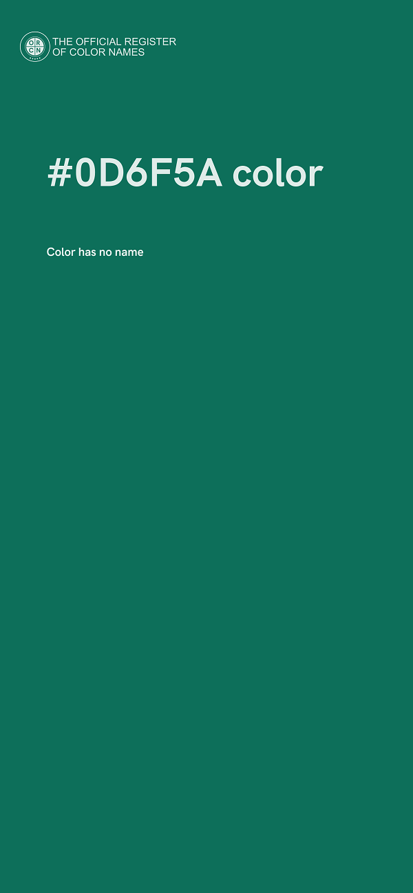 #0D6F5A color image