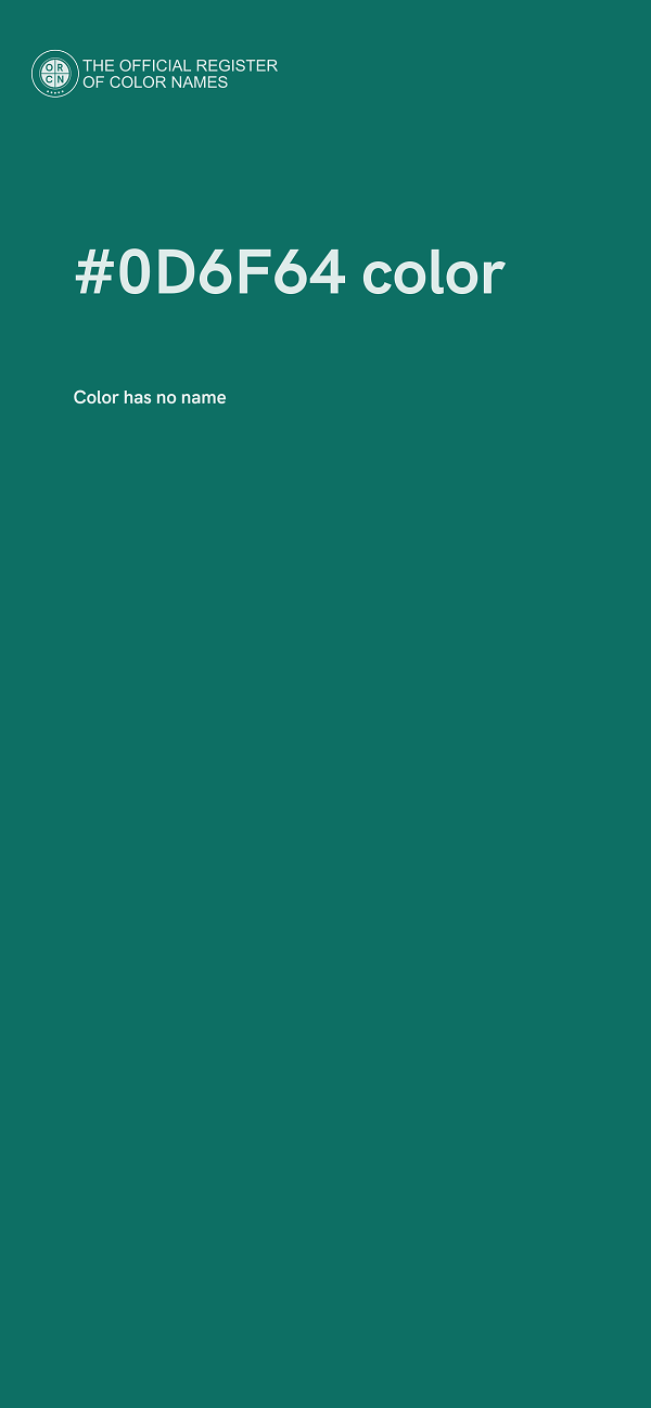 #0D6F64 color image