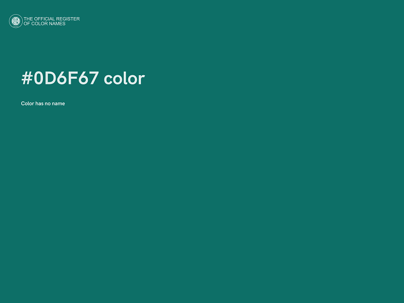 #0D6F67 color image