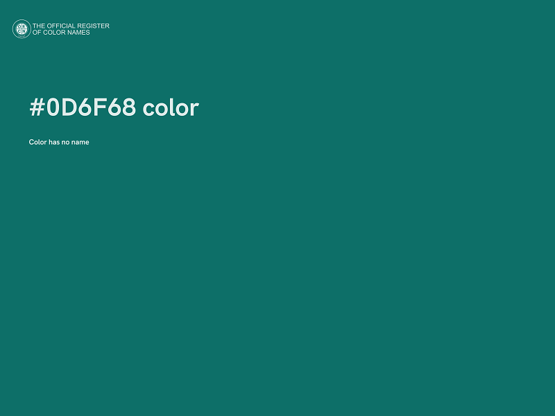 #0D6F68 color image