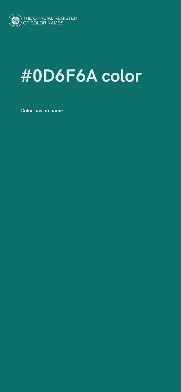#0D6F6A color image