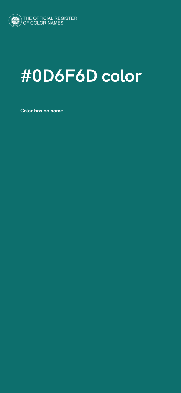 #0D6F6D color image