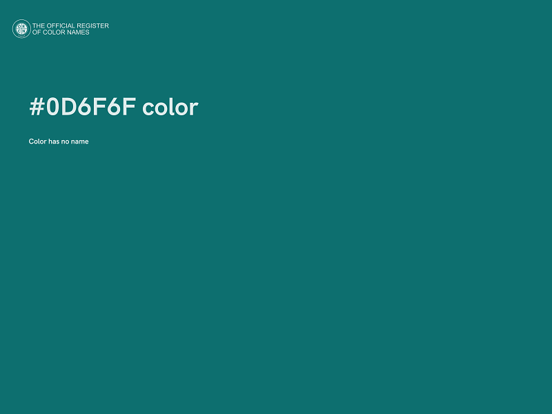#0D6F6F color image