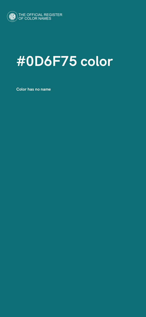 #0D6F75 color image