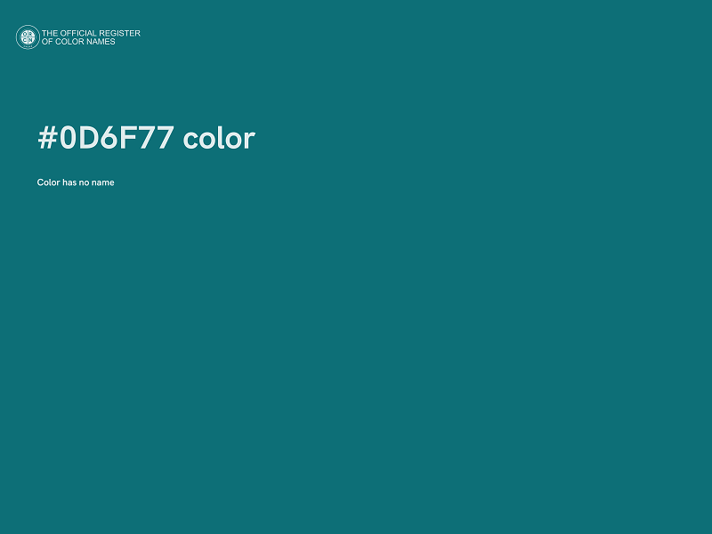 #0D6F77 color image