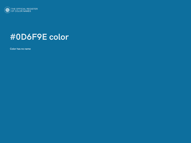 #0D6F9E color image