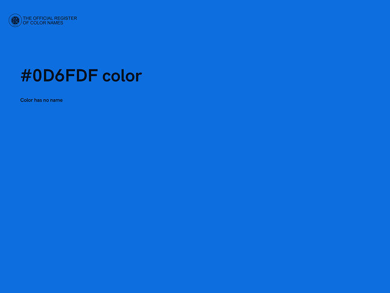 #0D6FDF color image