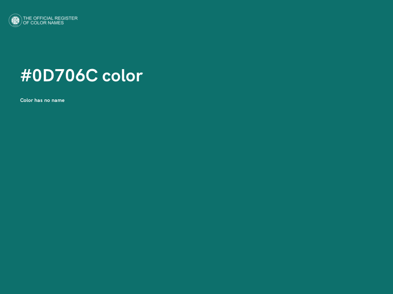 #0D706C color image