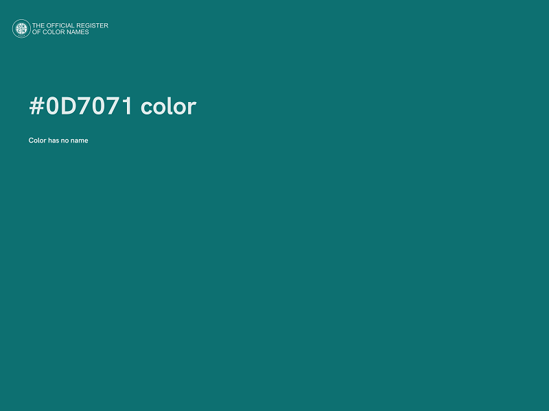 #0D7071 color image