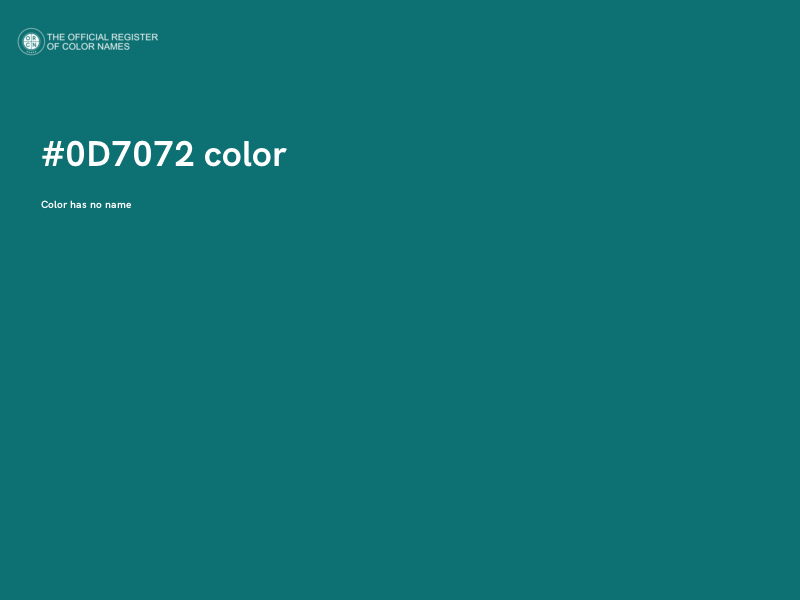 #0D7072 color image