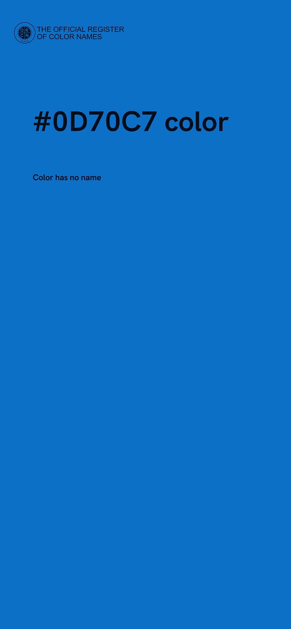 #0D70C7 color image