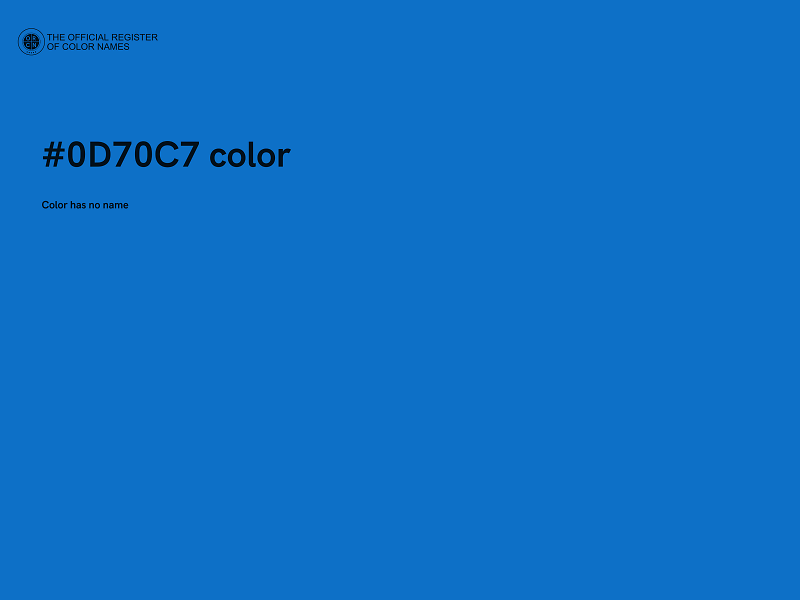 #0D70C7 color image
