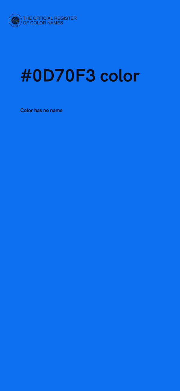 #0D70F3 color image