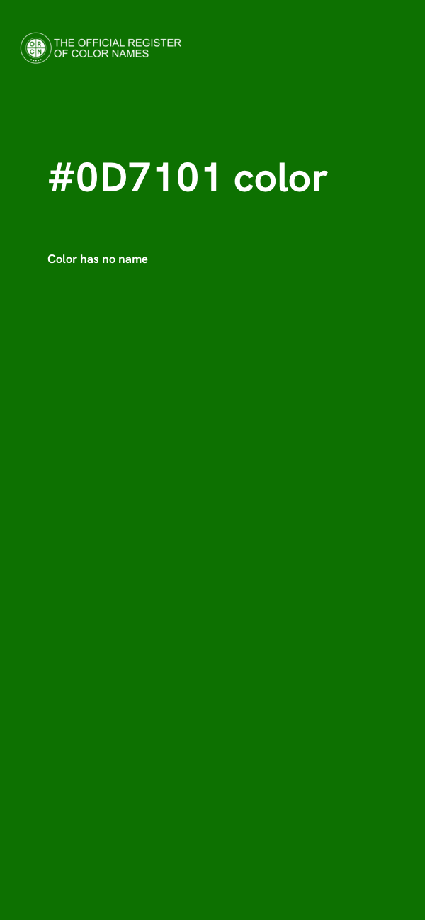 #0D7101 color image