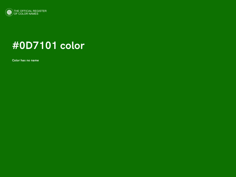 #0D7101 color image