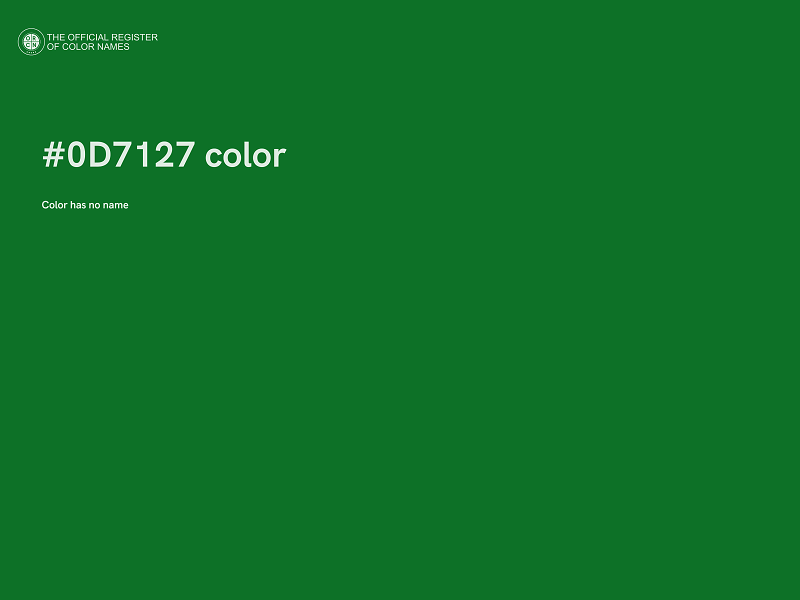 #0D7127 color image
