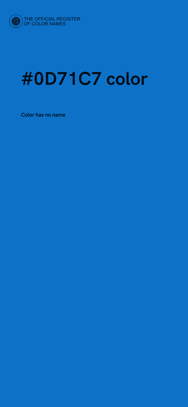 #0D71C7 color image