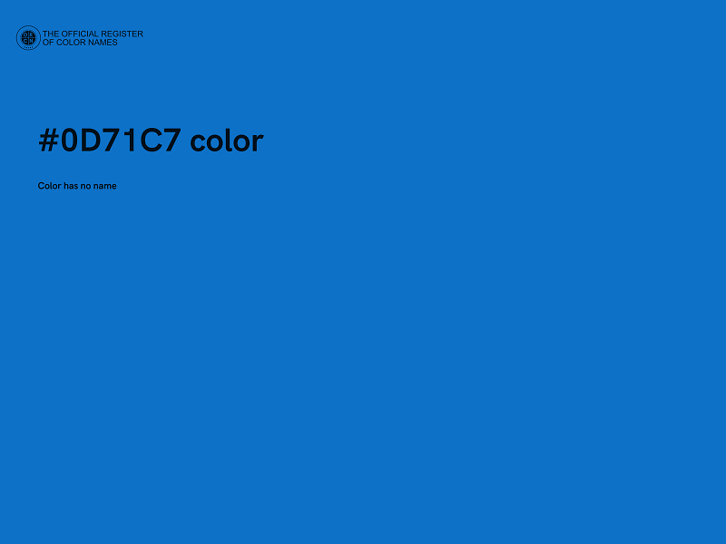 #0D71C7 color image