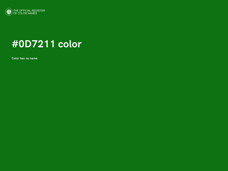 #0D7211 color image