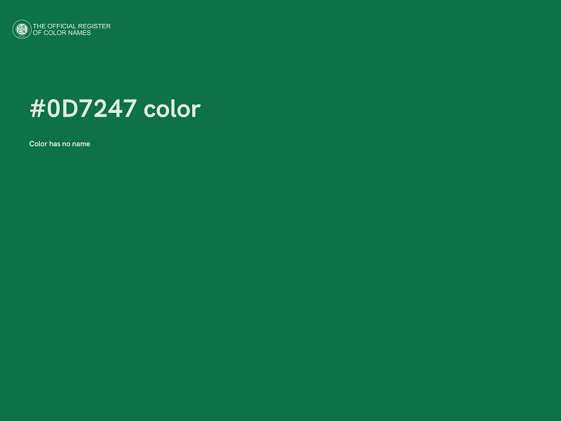 #0D7247 color image
