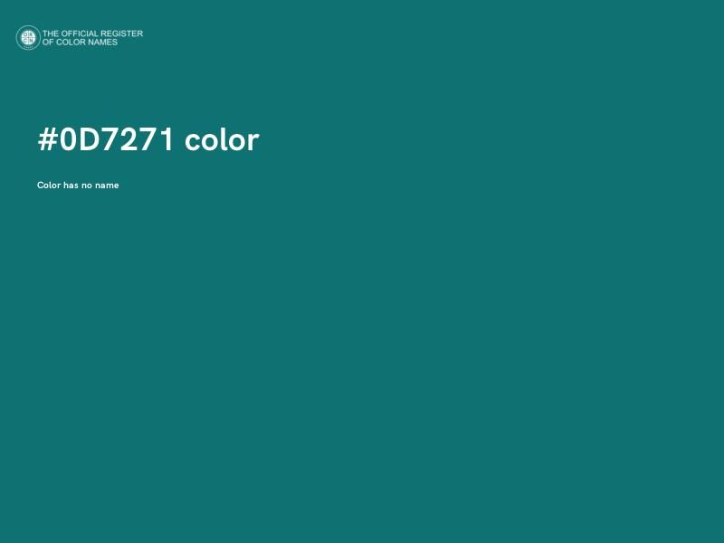 #0D7271 color image
