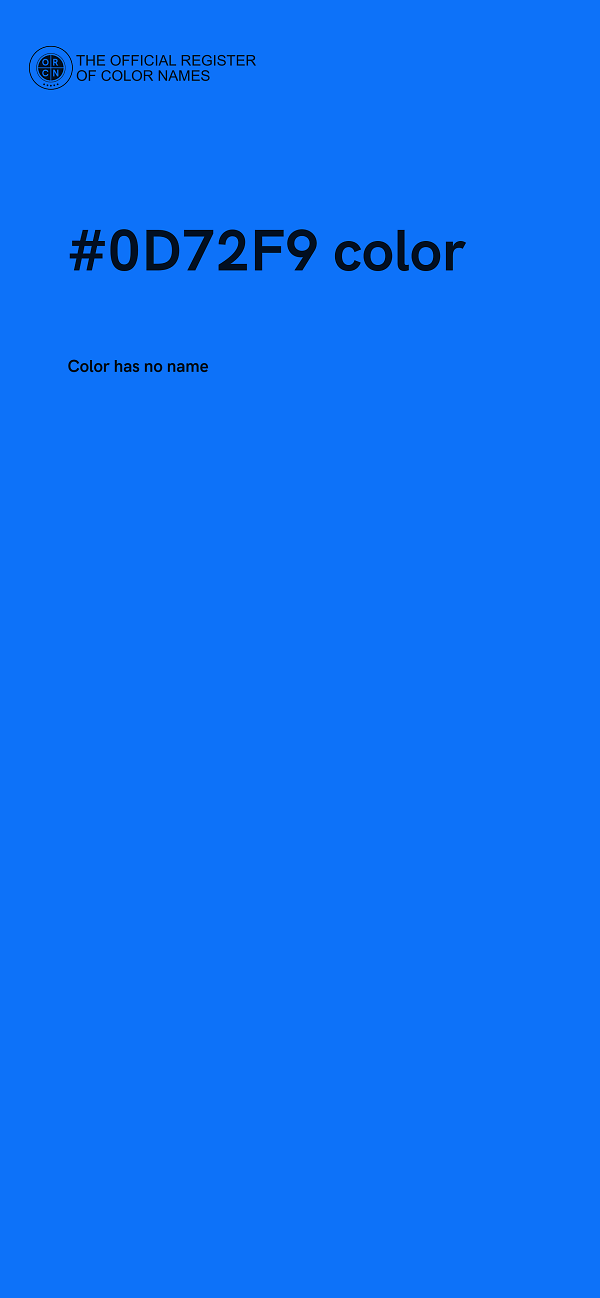 #0D72F9 color image