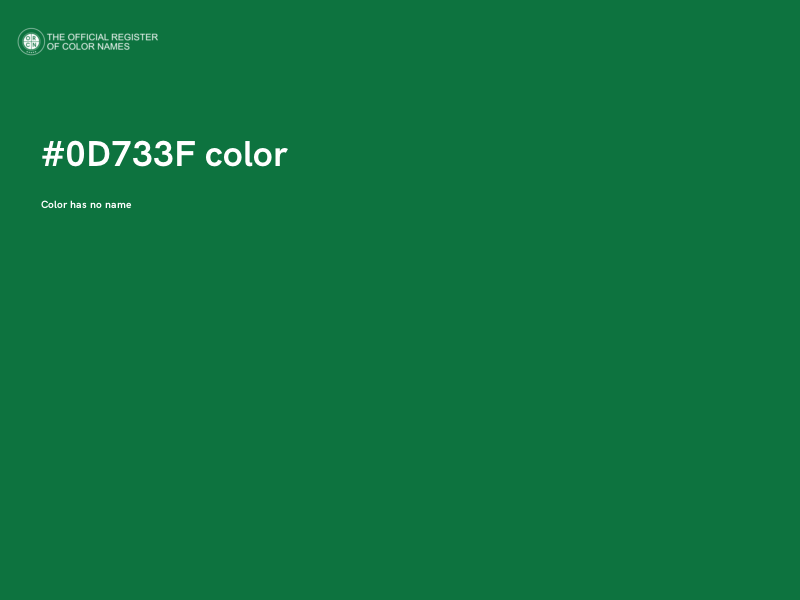 #0D733F color image