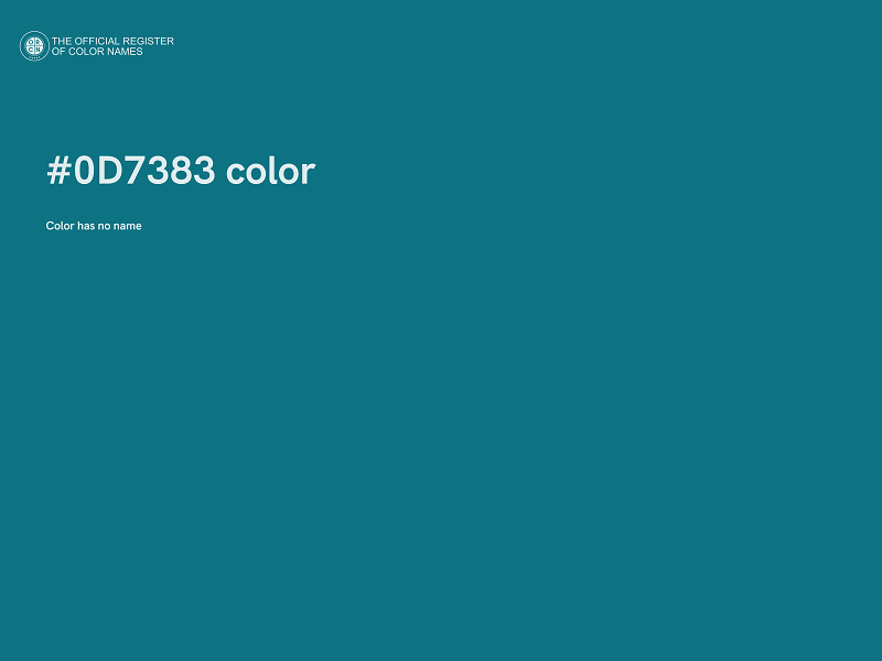 #0D7383 color image