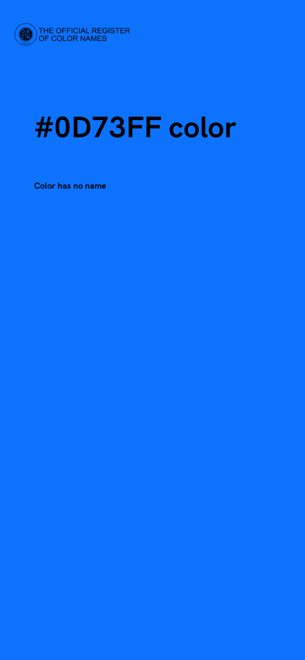 #0D73FF color image