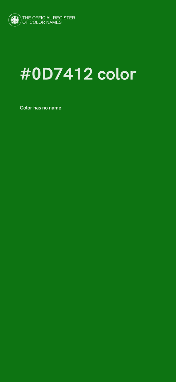 #0D7412 color image