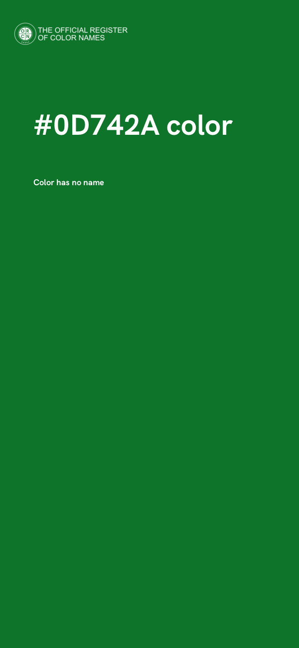 #0D742A color image