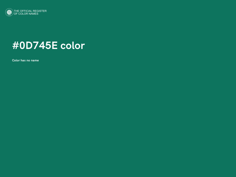 #0D745E color image