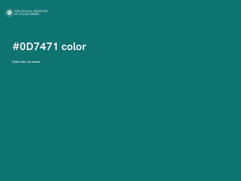 #0D7471 color image